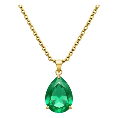 green necklace  sticker