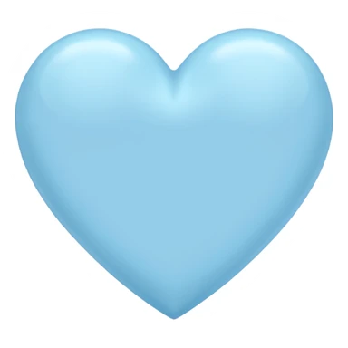 A pastel blue heart sticker