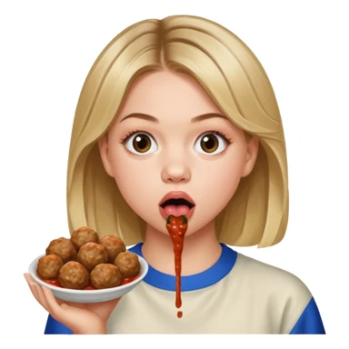 Sydney Sweeney licking Kevin harts meatballs sticker