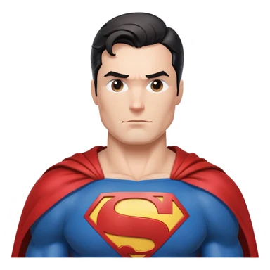 superman with cape sticker