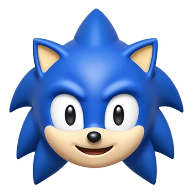 Crie um emoji iPhone do Sonic com expressão de raiva e felicidade entre outros sticker