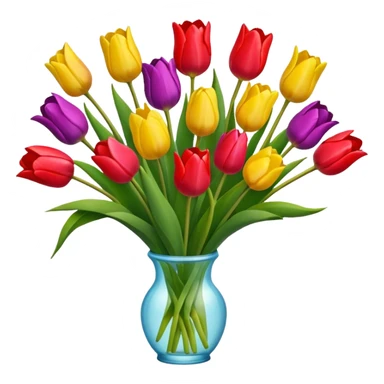 Buque de tulipas sticker
