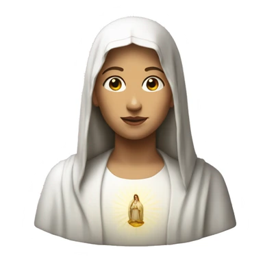 The Virgin Mary realistic face sticker