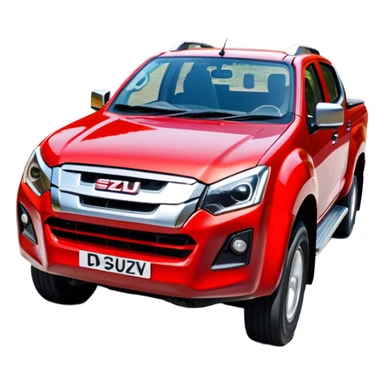 Isuzu D-MAX - Isuzu (Model Year: 2024) (Iconic colour: Red) sticker