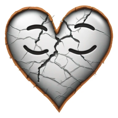 a broken heart with a bandaid on it sticker