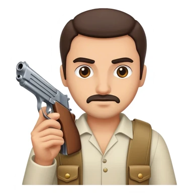 godfather with gun sticker