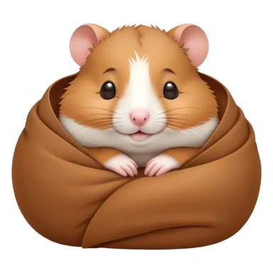 Meme-Worthy Cute Sleeping Brown Hamster Portrait Emoji, Head resting peacefully with a contented smile, showcasing a delightfully compact build and a luxuriously soft rich brown coat, eyes shut in a serene nap, Simplified yet hilariously adorable features, highly detailed, glowing with a soft, drowsy light, high shine, relaxed and utterly lovable, stylized with an air of playful laziness, bright and heartwarming, soft glowing outline, capturing the essence of a comically sleepy hamster, so meme-worthy it feels like it could instantly become the next viral sensation of adorable slumber! sticker