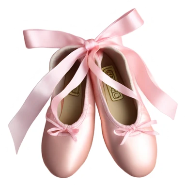 pastel pink ballet shoes sticker