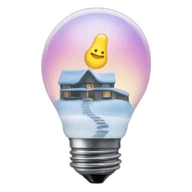 idea bulb in front of igloo sticker