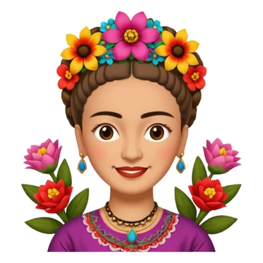 Frida Kahlo happy sticker
