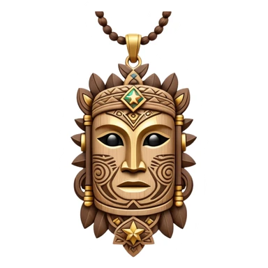 Survivor style necklace immunity idol with stars sticker