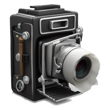 film camera with film ejecting from cartridge sticker