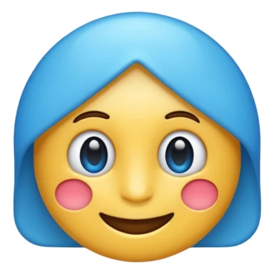O emoji azul com o selo verificado dentro sticker
