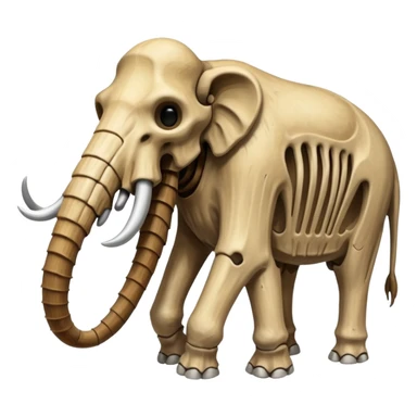 skeleton of a mammoth sticker