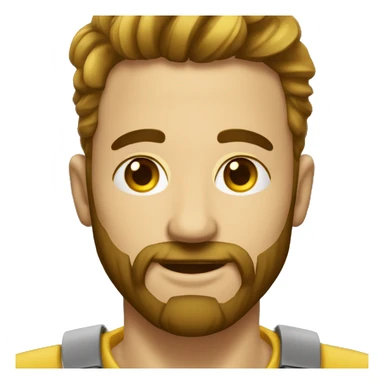 HOMBRE MESTIZO CON CADENA DORADA SIN BIGOTE NI BARBA sticker