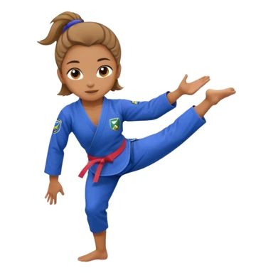 gymnast girl wearing a bjj gi sticker