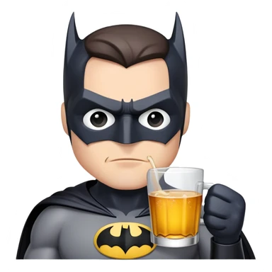 Batman drinking alcohol sticker