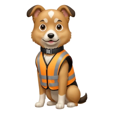 dog, Waste Management, safety vest sticker