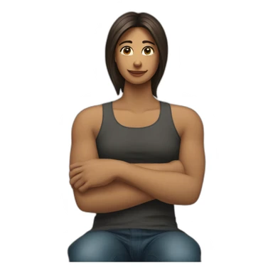 Femme assise sur un homme allonger sticker