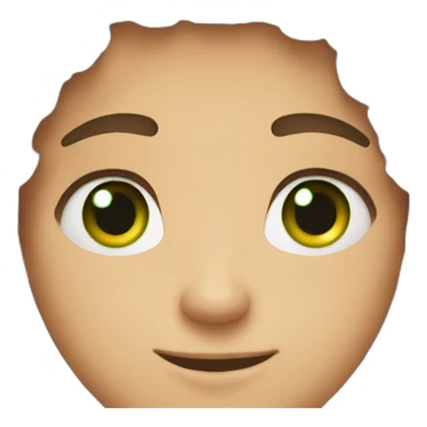 Green eyed brown haired handsome boy sticker