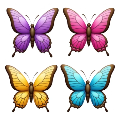 mariposas aesthetic de colores sticker