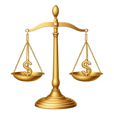 A balanced scale with two gender symbols on each side, symbolizing gender equality in society. sticker