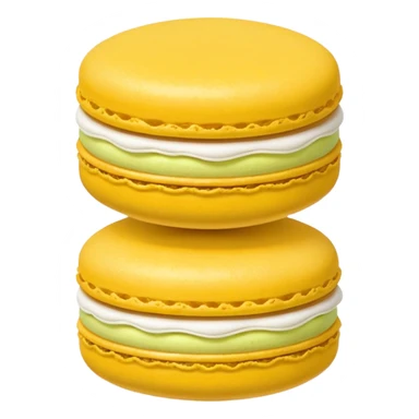 macaron jaune seul sticker