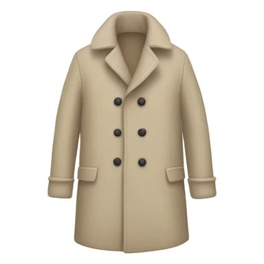 a beige coat suitable for winter sticker