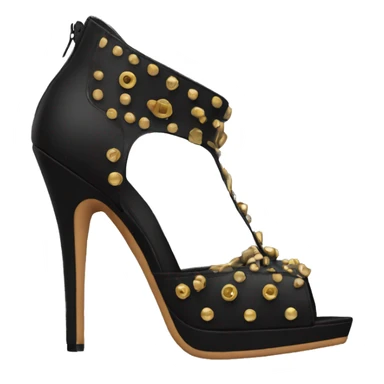 Black rivet heels  sticker