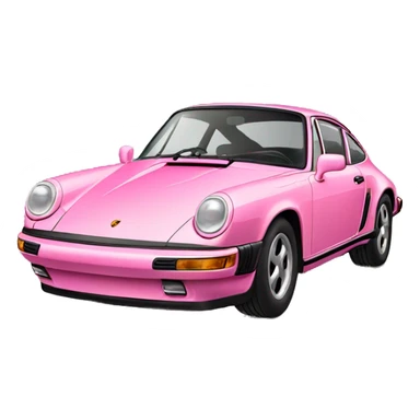 Pink Porsche 911 sticker