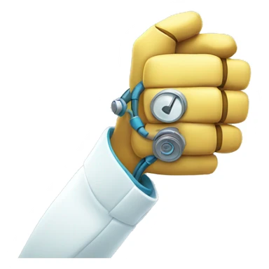 doctor robot handshake sticker