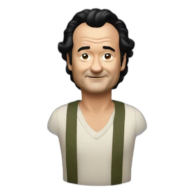 Bill murray black hair sticker