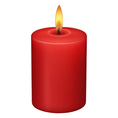 Decorative Wax Candle red sticker
