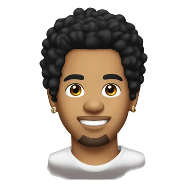 chris brown black hair sticker