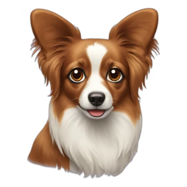Papillon dog sticker