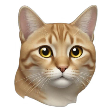 Un chat qui dit huh sticker