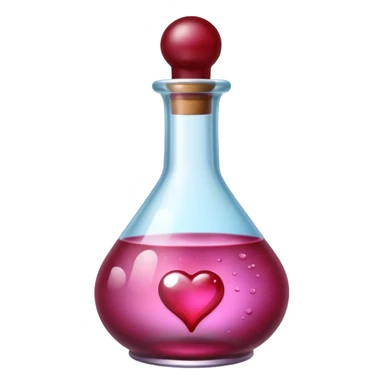 burgundy red love potion sticker