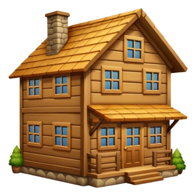 biggest wood house sticker