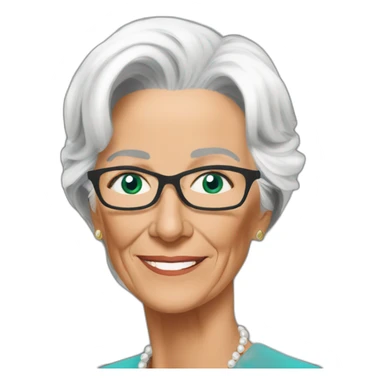 Christine Lagarde sticker