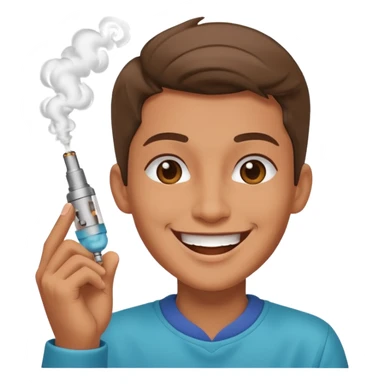 Vape dancing like a kid and happy sticker