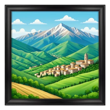 abbruzzo zone of italy sticker