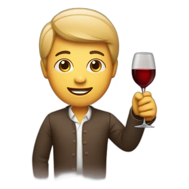 Person holding a wine sticker