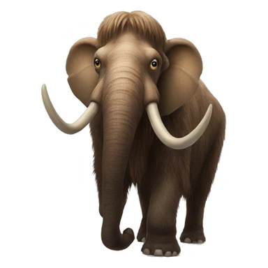 Hyper realistic mammoth  sticker