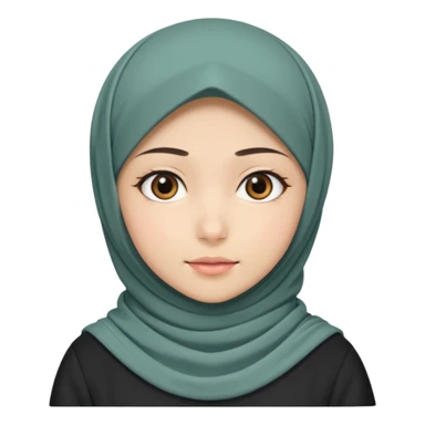Muslim girl anime sticker