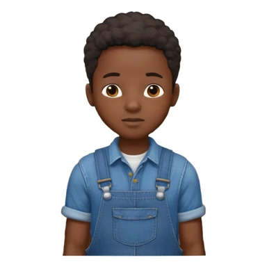 Black kid in cotton field sticker