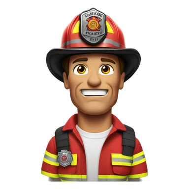 Arnold Schwarzenegger firefighter  sticker