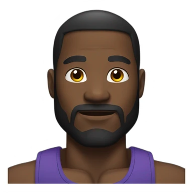 a black man with huge muscles sticker