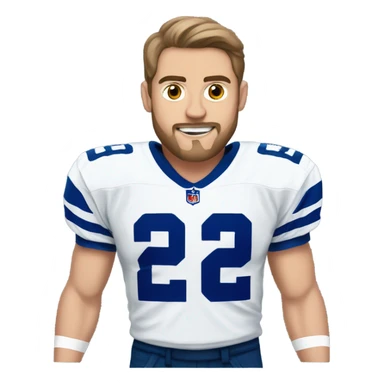 Josh Blankenship wearing cowboys jersey sticker