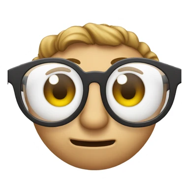 Glasses kissing my face sticker