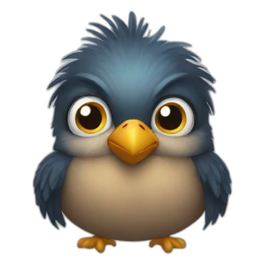 bird staring into your soul  sticker